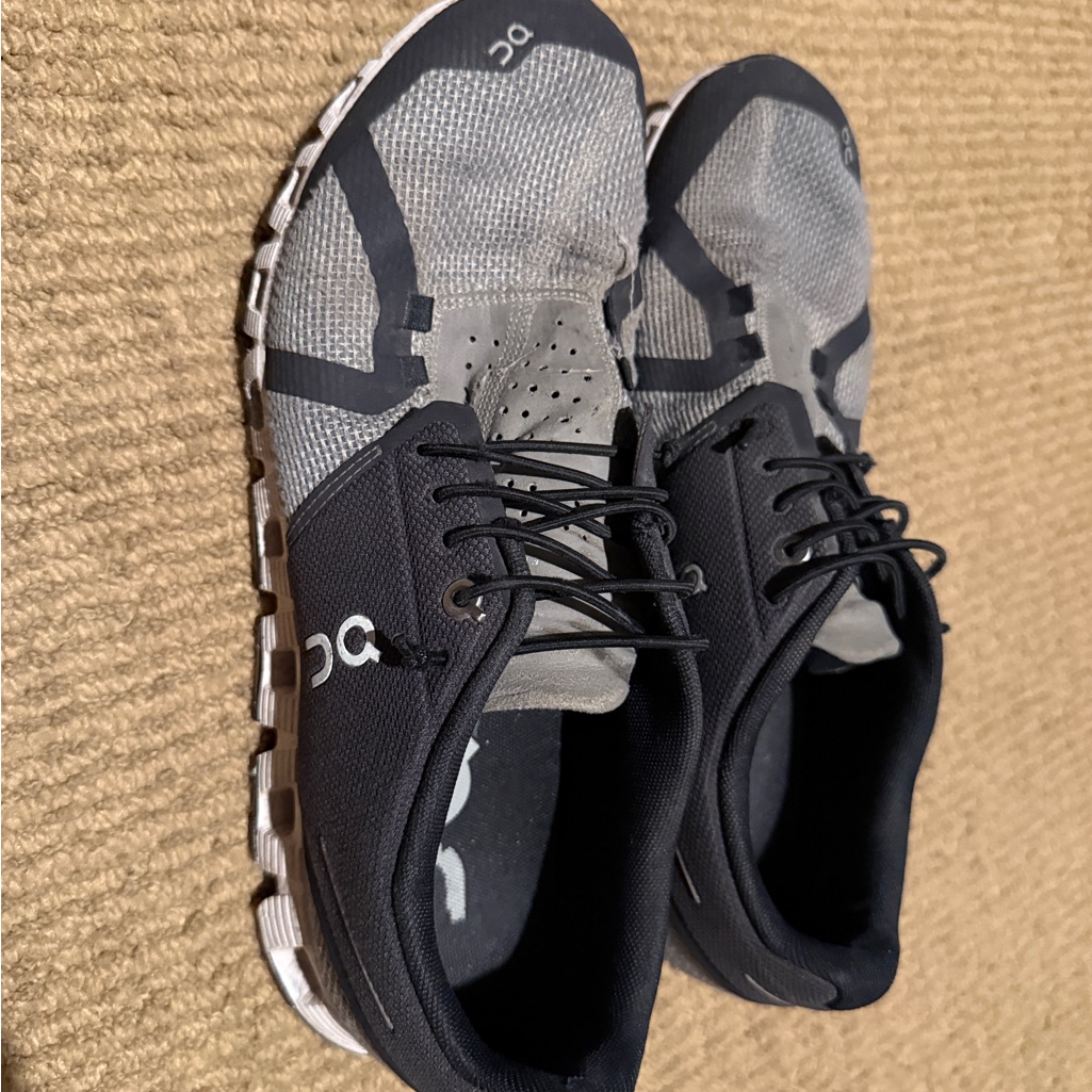 On Running Black And Gray Sneakers